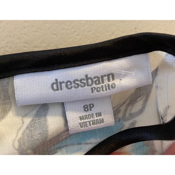 NWT Dressbarn Dress Floral Print Spaghetti Strap Fit & Flare Dress 8 Petite - Picture 3 of 12